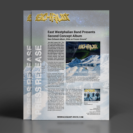 Press releases Ride on Frozen Ground & History of the band
